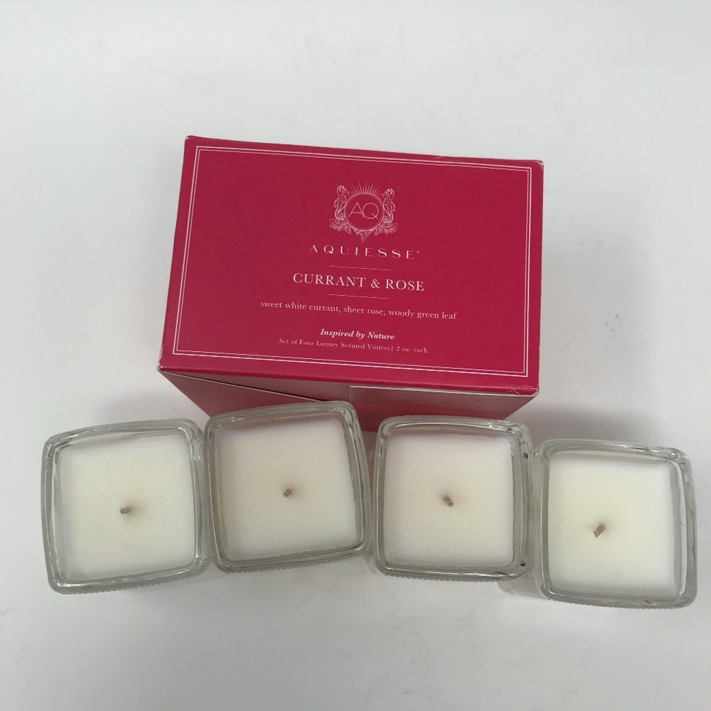 Aquiesse Currant & Rose Votive Candles